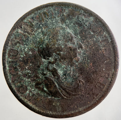 1799 George 3rd III Half-Penny British Coin | Collectable Grade | a7518