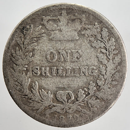 1879 Victoria Shilling Silver Coin | Fair Grade | a2458