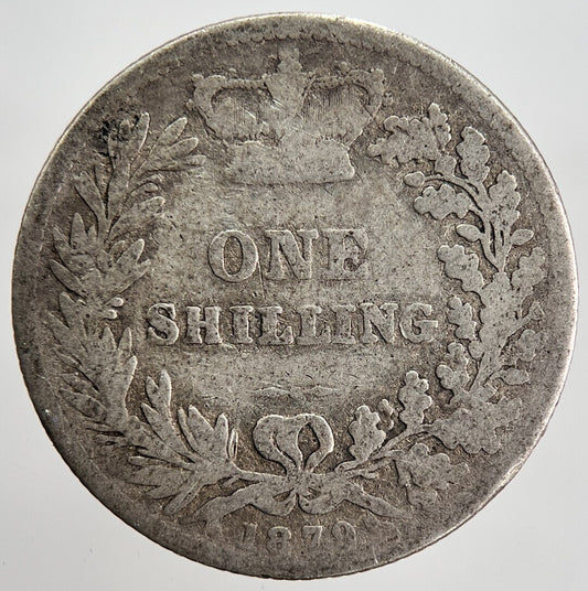 1879 Victoria Shilling Silver Coin | Fair Grade | a2458