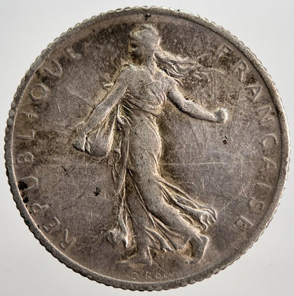 1915 France 1 One Franc Silver Coin | Collectable Grade