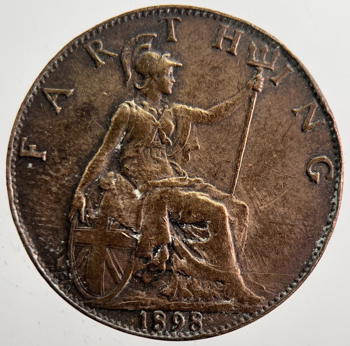 1898 Victoria Farthing Coin | Very High Grade | a7393