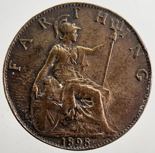 1898 Victoria Farthing Coin | Very High Grade | a7393