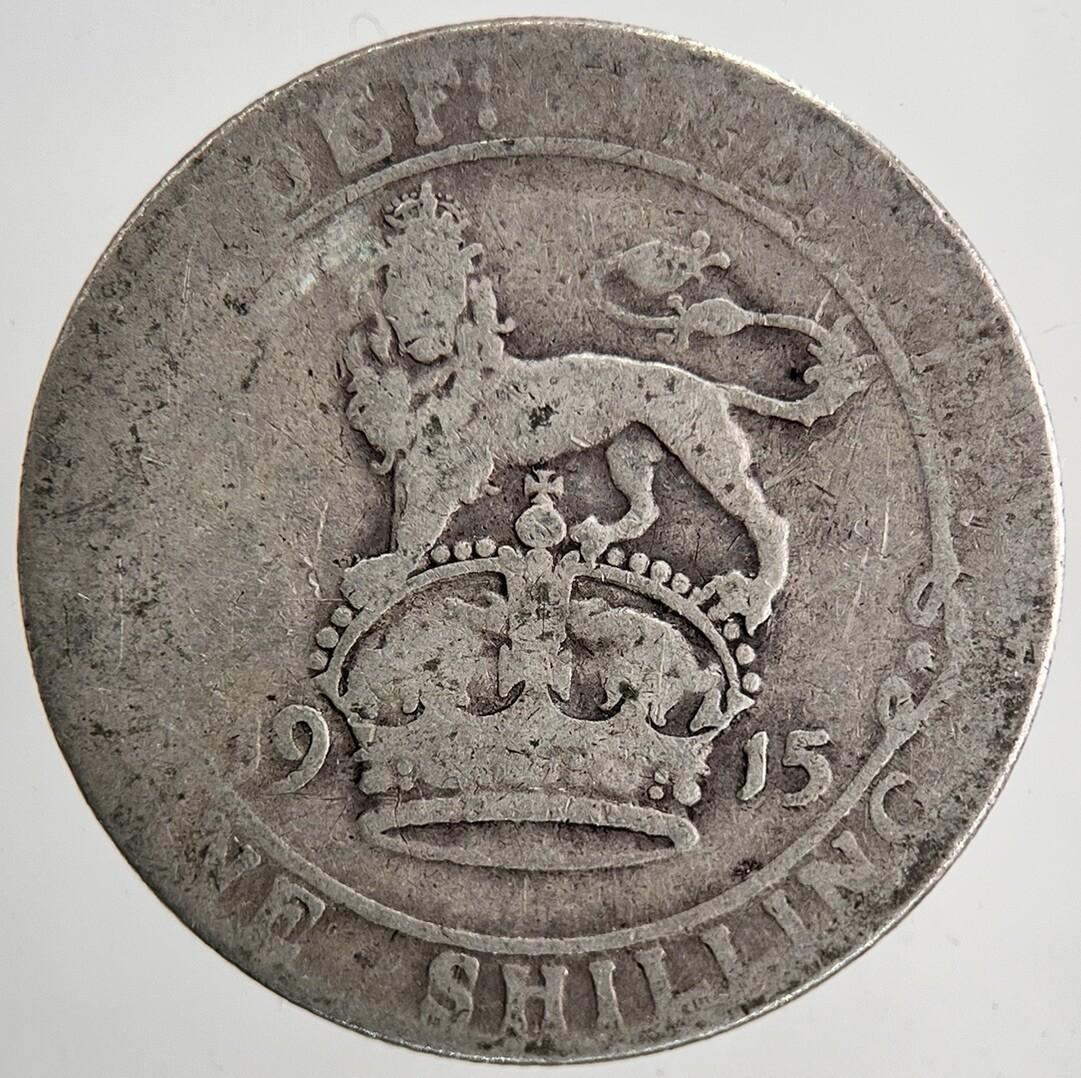 1915 George V Shilling British Silver Coin | Collectable Grade | a6424