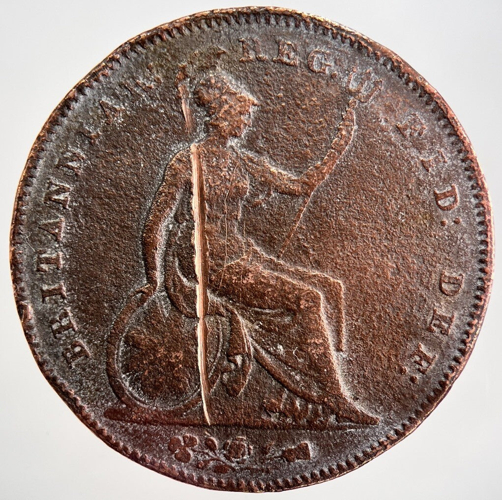 1854 Young Head Victoria One Penny Coin | Fair Grade | a1771
