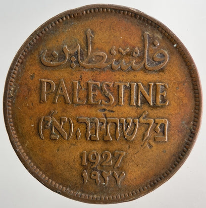 1927 Palestine 10 Mils Coin | Fine Collectable Grade | a6762