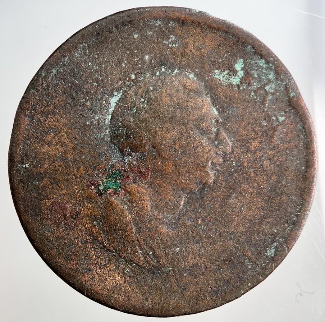 1799 George 3rd III Half-Penny British Coin | Fair Grade | a3233