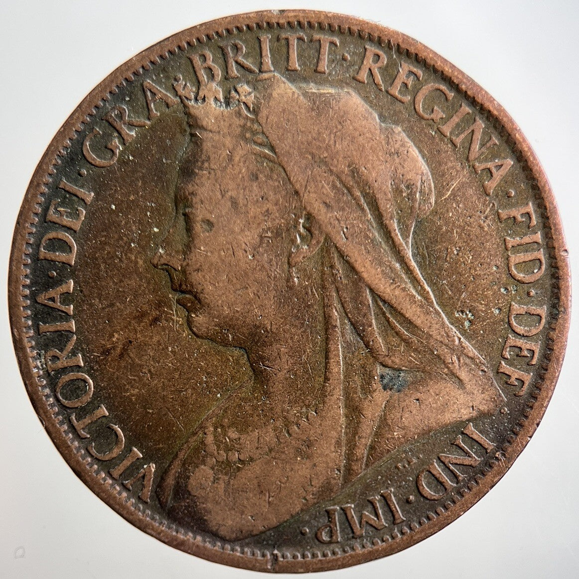 1901 Victoria One Penny Coin | Collectable Grade | a3243