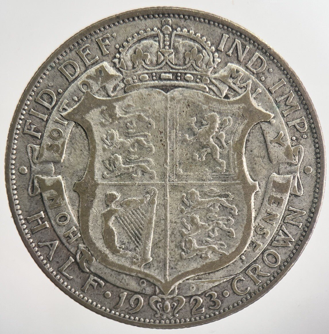 1923 George V Half-Crown Silver Coin | Fine Collectable Grade | a6315