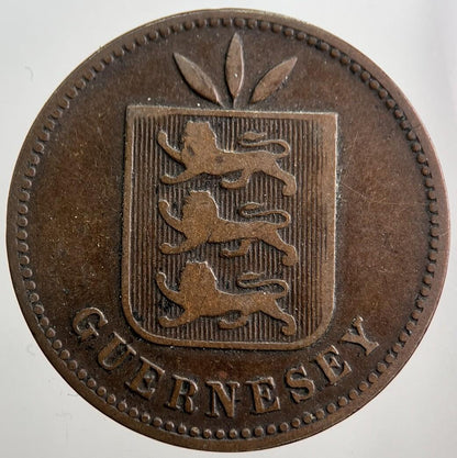 1906 Guernsey 4 Doubles Coin | Collectable Grade | a8039