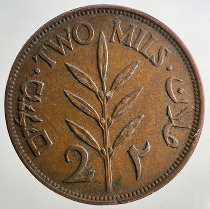 1941 Palestine 2 Mils Coin | Fine Collectable Grade | a9499