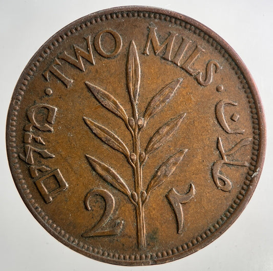 1941 Palestine 2 Mils Coin | Fine Collectable Grade | a9499