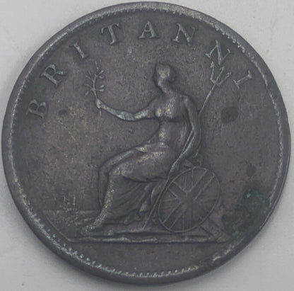1806 Britannia Half Penny | British Copper Coin | George III | Fair Grade | a500