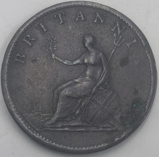 1806 Britannia Half Penny | British Copper Coin | George III | Fair Grade | a500