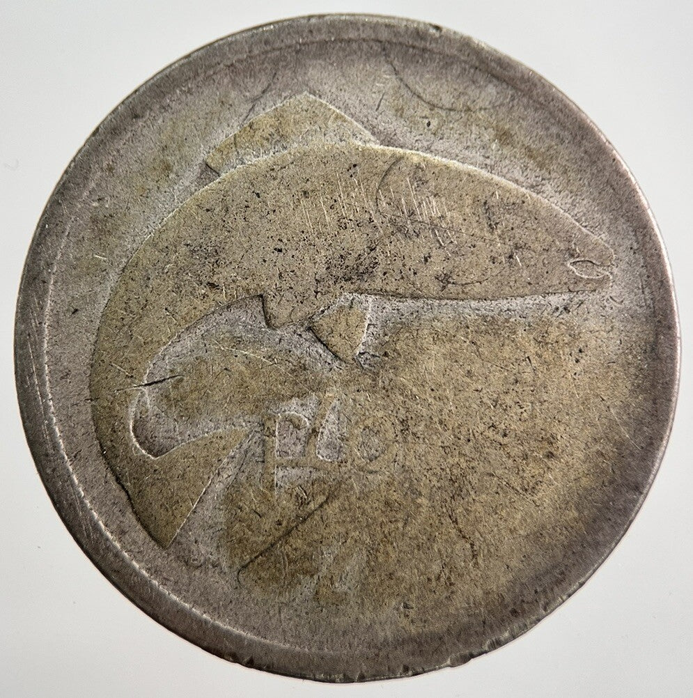 Irish Florin Silver Coin | Worn Grade | a8032