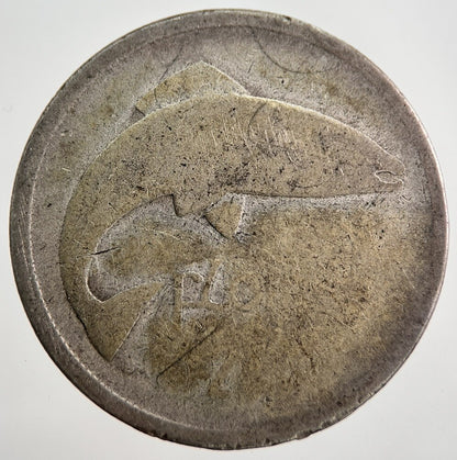 Irish Florin Silver Coin | Worn Grade | a8032