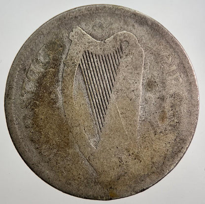 Irish Florin Silver Coin | Worn Grade | a8032