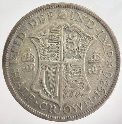 1936 George V Half-Crown Silver Coin | Collectable Grade | a6313