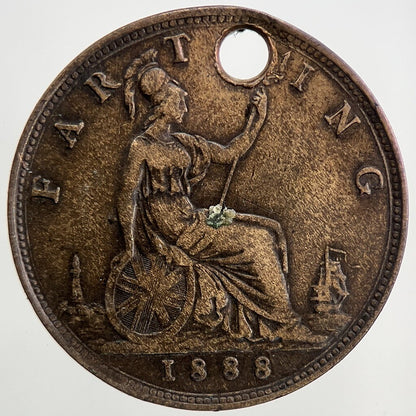 1888 Victoria Farthing Coin | Fine Collectable Grade