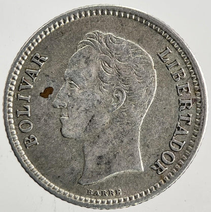 1954 Venezuela 25 Centimos Silver Coin | Very High Grade | a9859