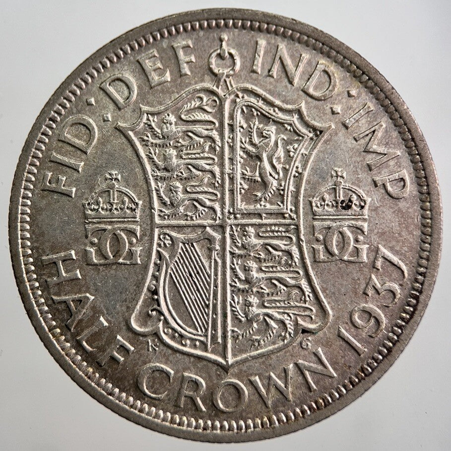 1937 George VI Half-Crown Silver Coin | Fine Collectable Grade | a8069