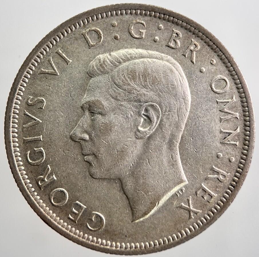 1937 George VI Half-Crown Silver Coin | Fine Collectable Grade | a8069