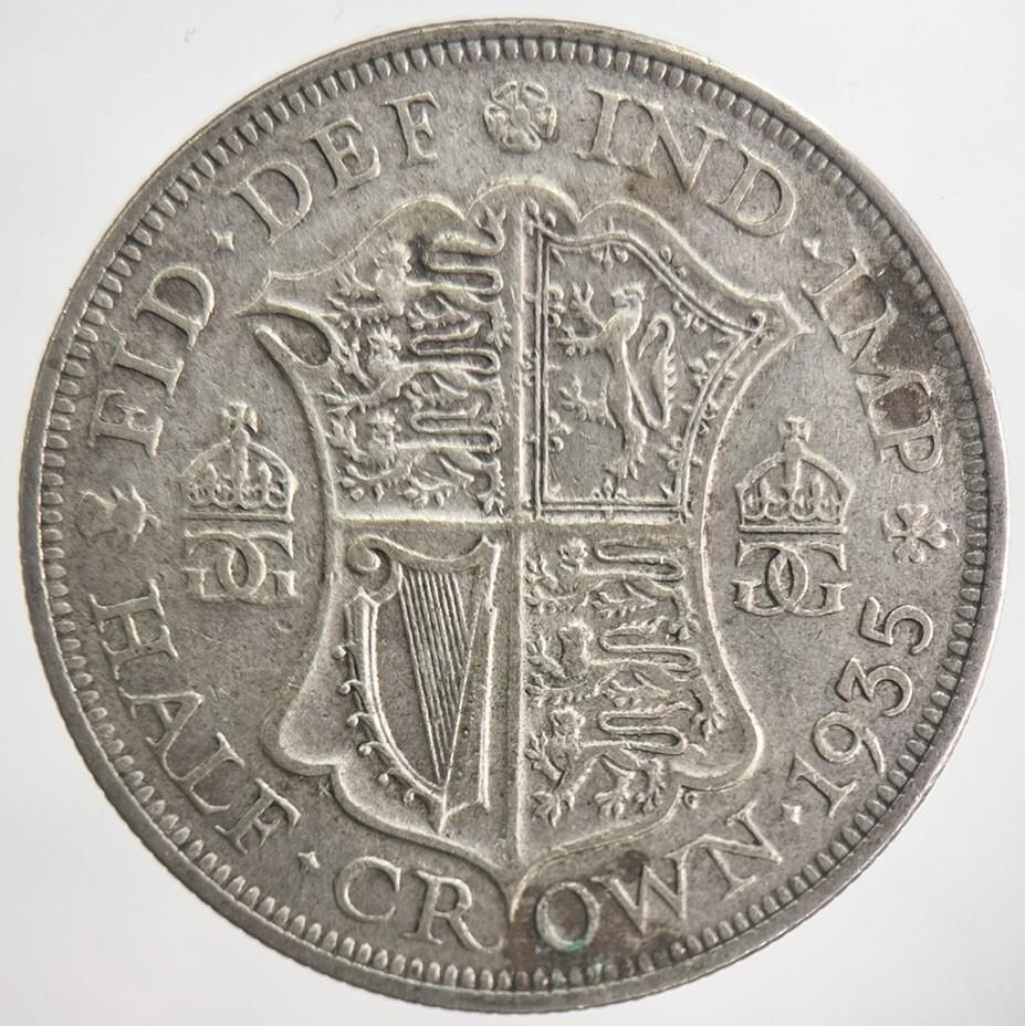 1935 George V Half-Crown Silver Coin | Collectable Grade | a6325
