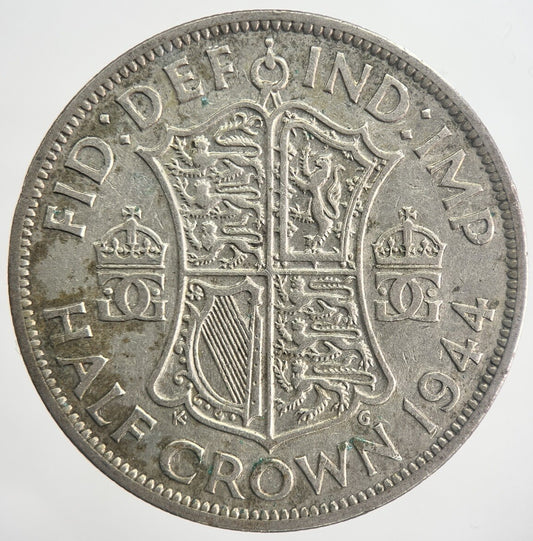 1944 George VI Half-Crown Silver Coin | Very High Grade | a6341