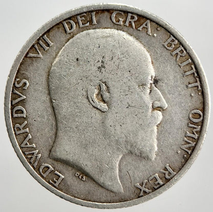 1910 Edward VII Shilling British Silver Coin | Collectable Grade | a2279