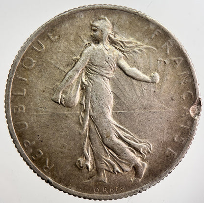 1916 France 2 Two Francs Silver Coin | Collectable Grade | a7394