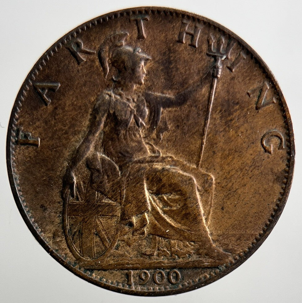 1900 Victoria British Farthing Coin | Very High Grade | a3274