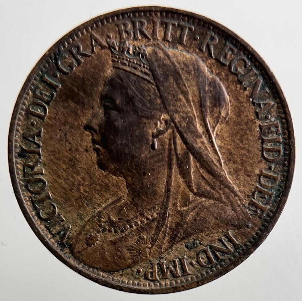 1900 Victoria British Farthing Coin | Very High Grade | a3274
