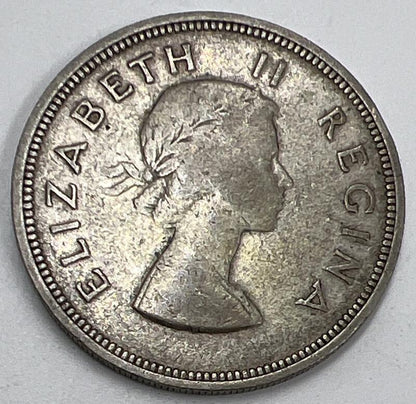 1958 2 1/2 Shillings | South Africa Silver Coin | Fair Grade | a563