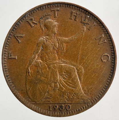 1930 George V Farthing Coin | Very High Grade