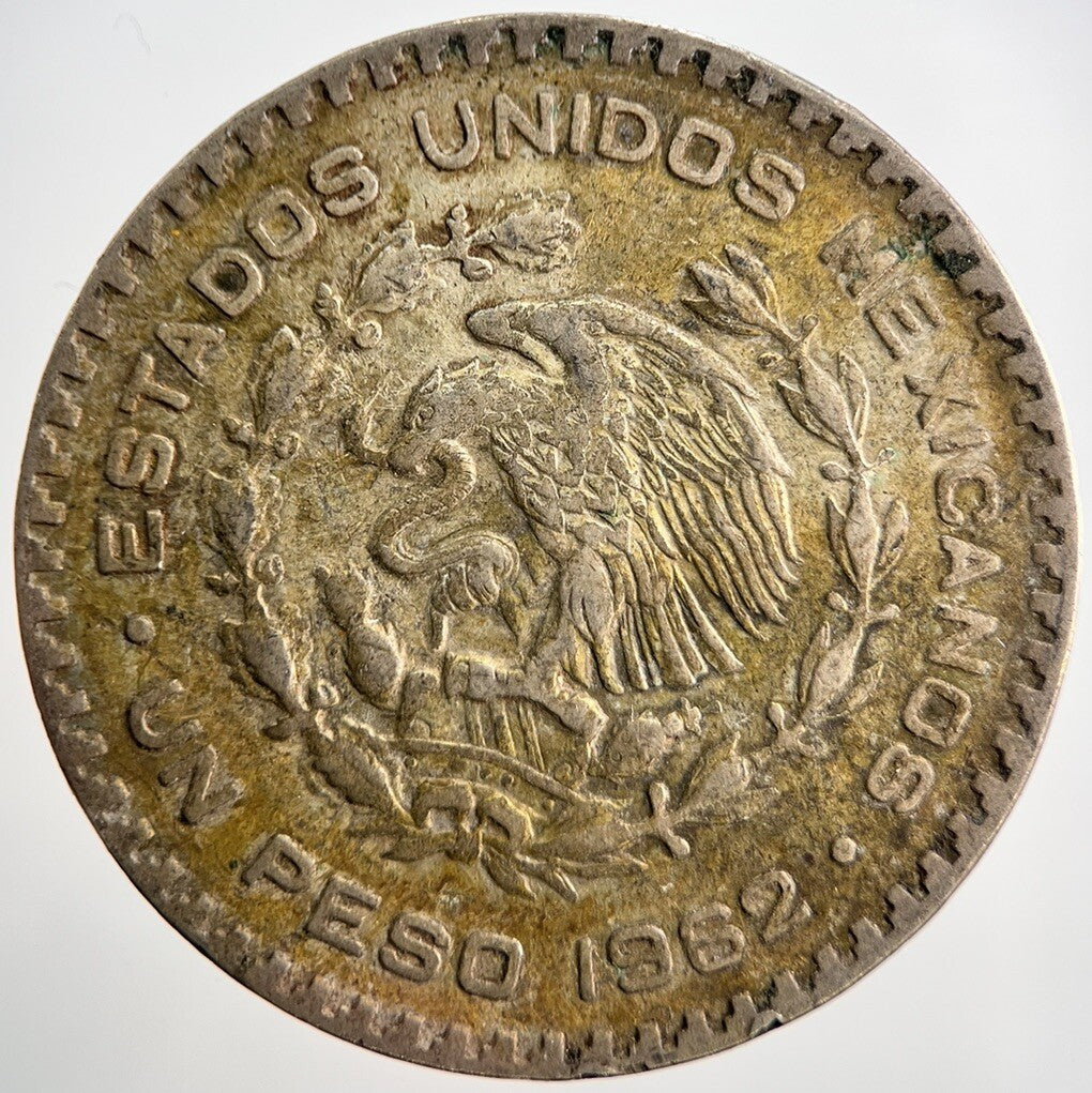 1962 Mexico Un One Peso Silver Coin | Fine Collectable Grade | a1431