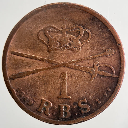 1853 Denmark Rigsbankskilling Frederik VII Coin | Collectable Grade | a8866