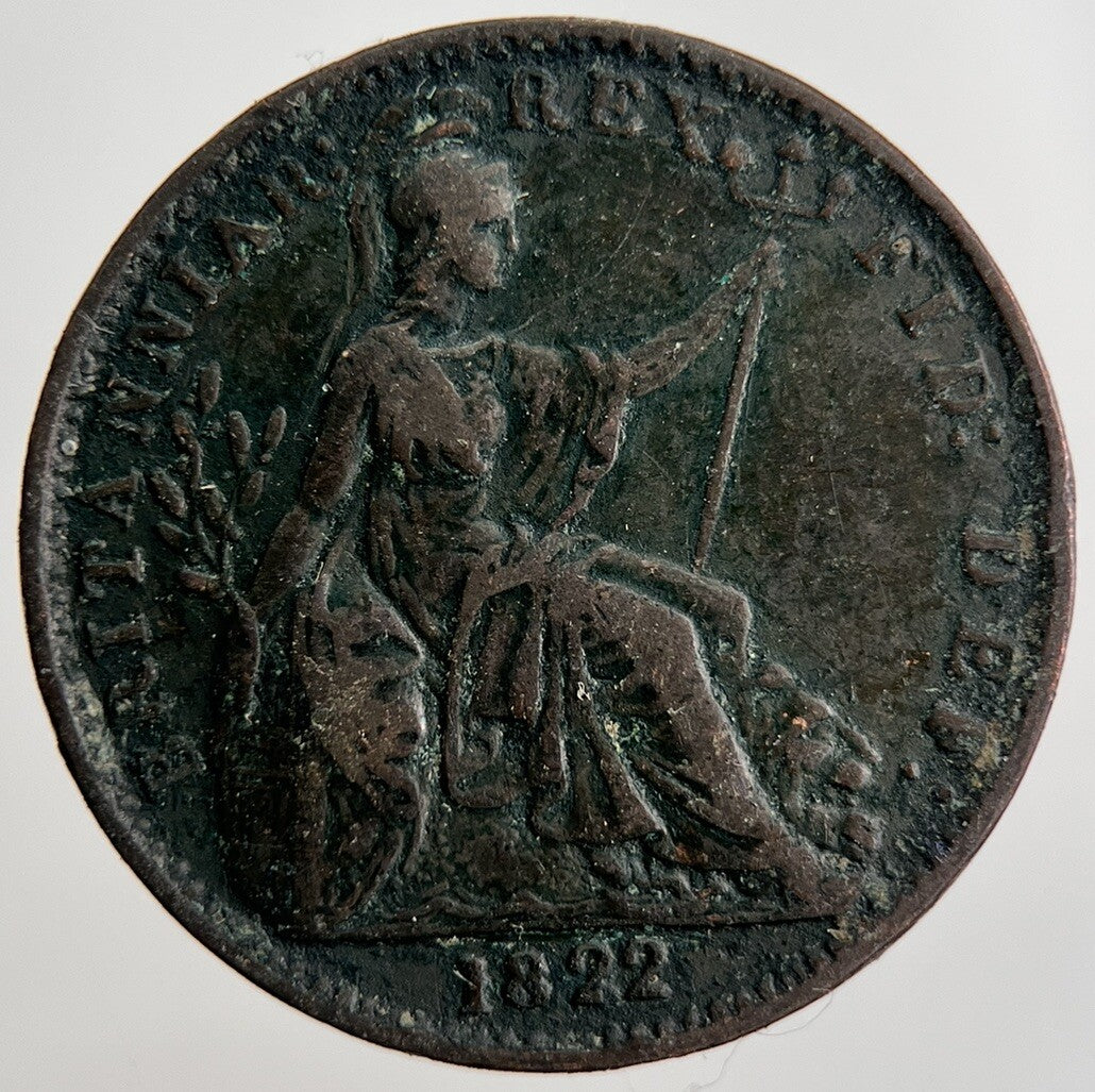 1822 George IV Farthing Coin | Fine Collectable Grade | a2433