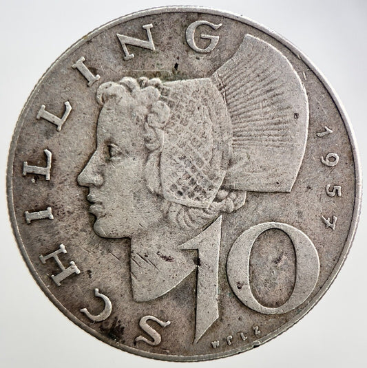 1957 Austria 10 Schilling Silver Coin | Collectable Grade | a2792