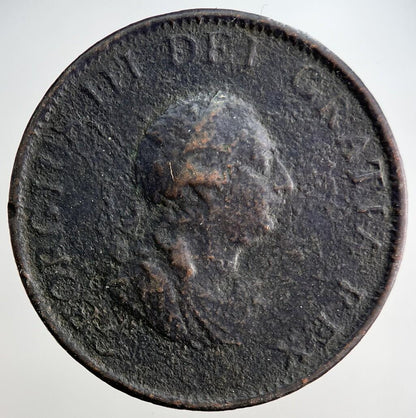 1799 George 3rd III Half-Penny British Coin | Collectable Grade | a3234