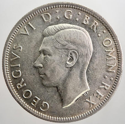 1942 George VI Half-Crown Silver Coin | Fine Collectable Grade | a8070