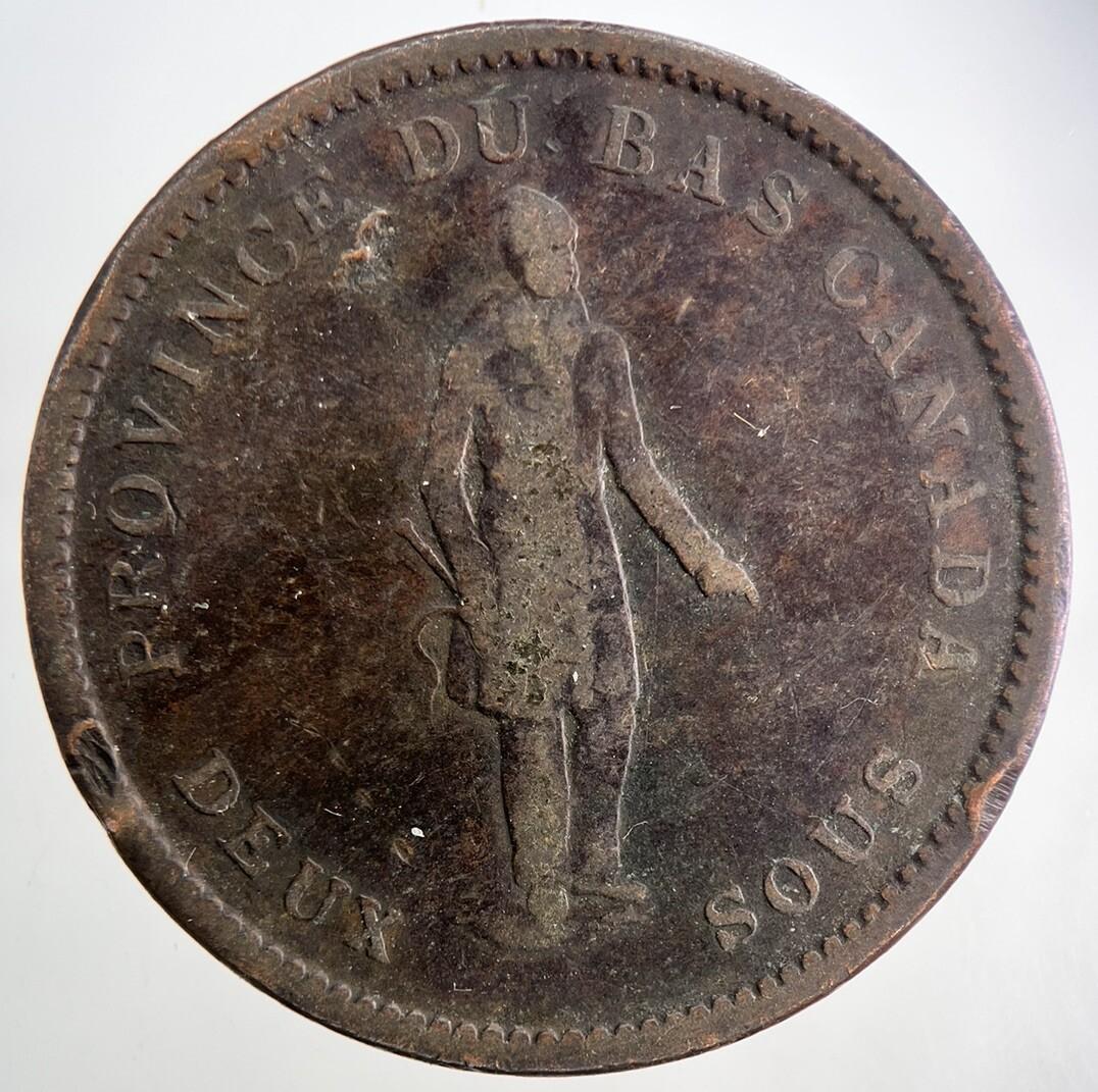 1837 Province Du Bas Canada Bank Penny Token | Fine Collectable Grade | a9477
