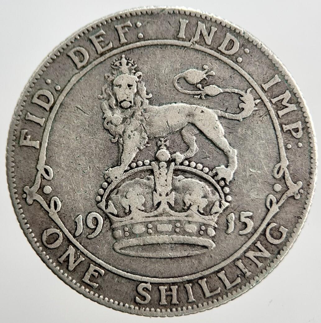1915 George V Shilling British Silver Coin | Collectable Grade | a2276