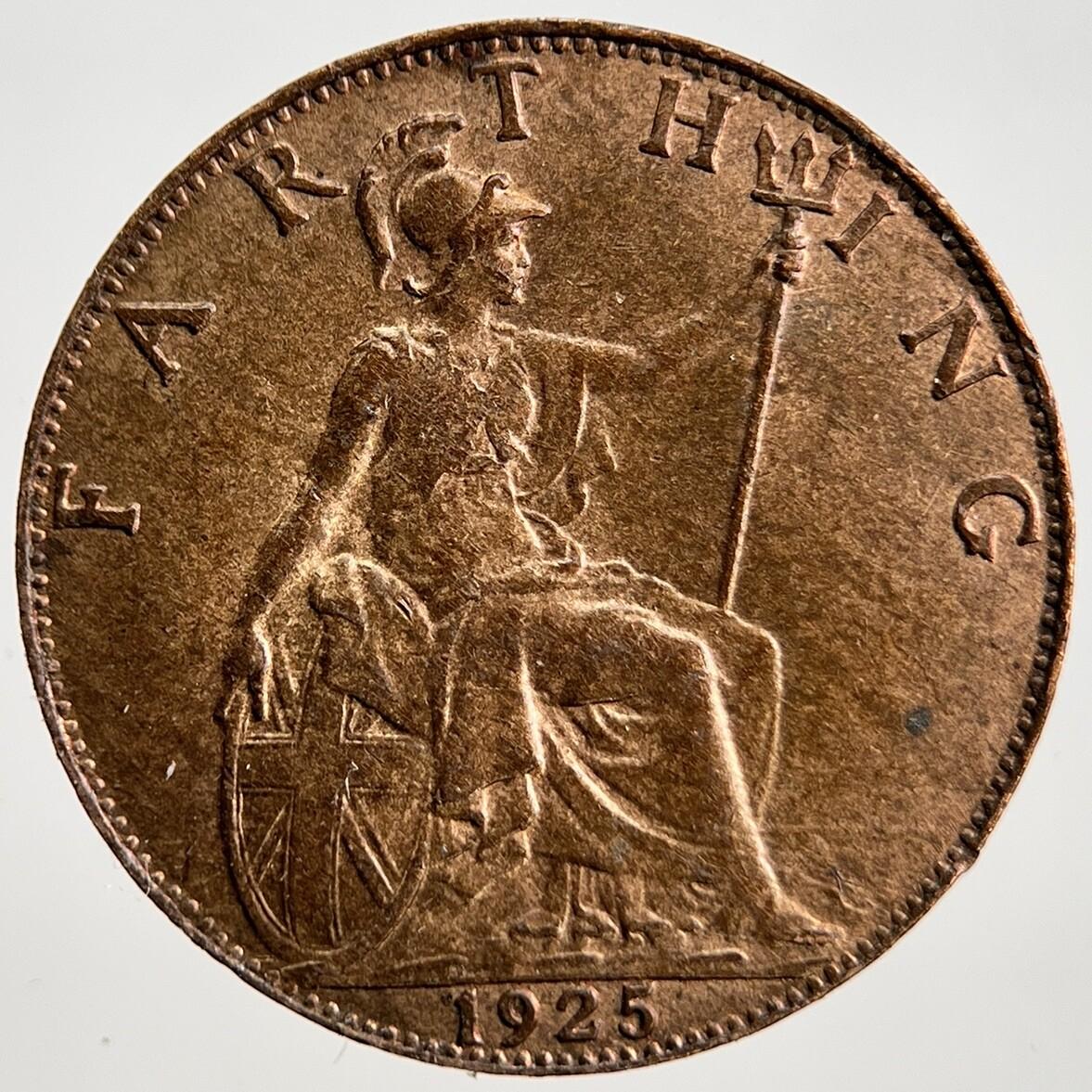 1925 George V Farthing Coin | Very High Grade