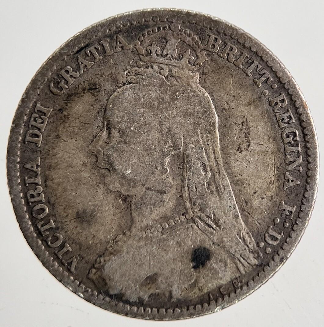 1890 Victoria Sixpence Silver Coin | Collectable Grade | a9824