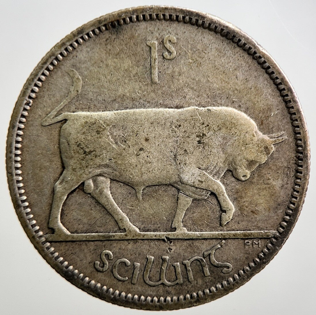 1939 Irish Shilling 1s Bull Silver Coin | Collectable Grade