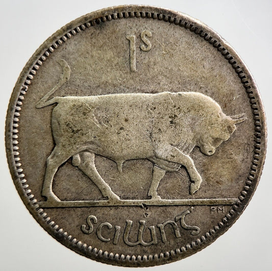 1939 Irish Shilling 1s Bull Silver Coin | Collectable Grade