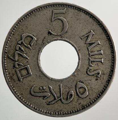 1927 Palestine 5 Mils Coin | Very High Grade