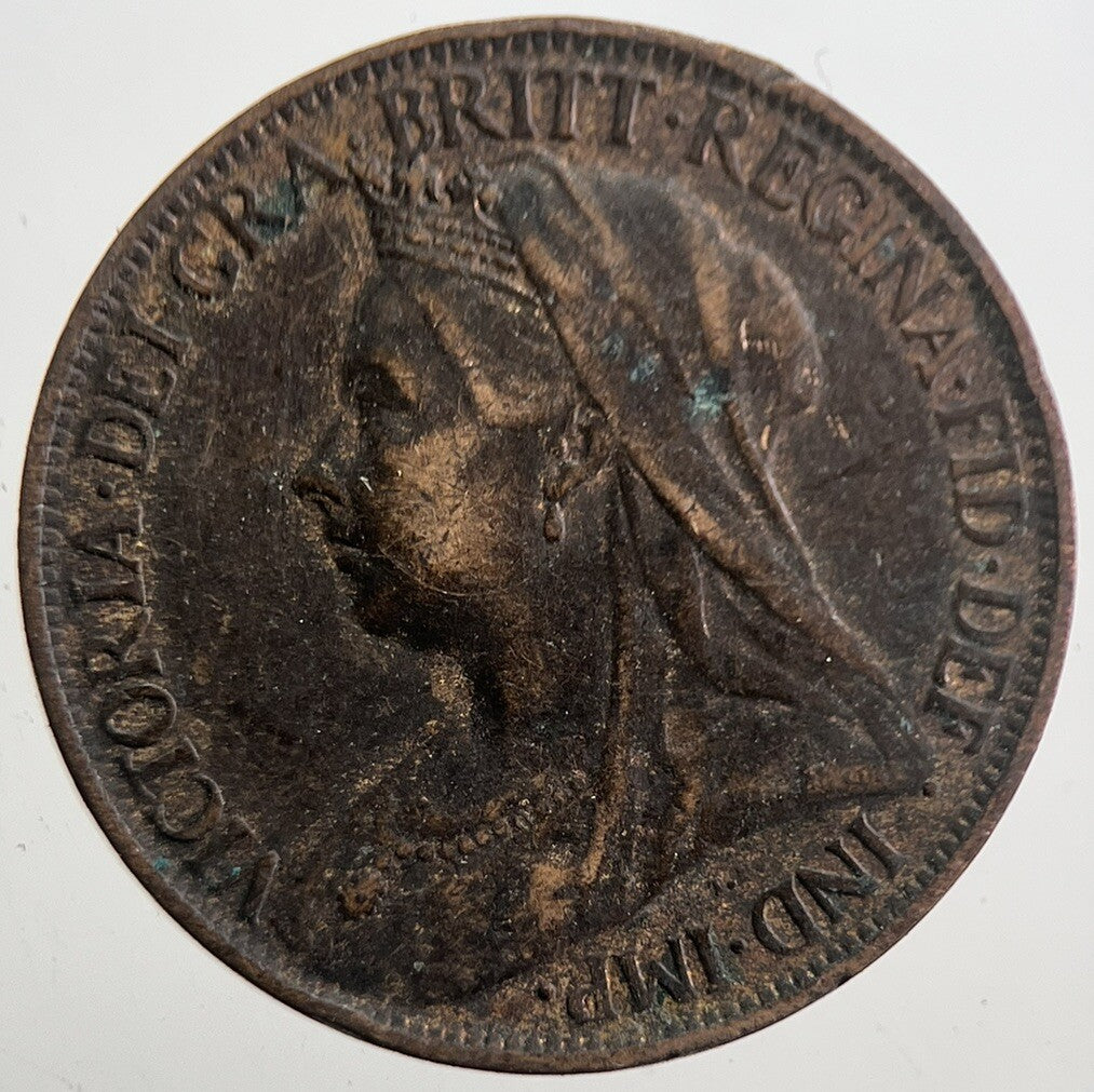 1900 Victoria Farthing Coin | Very High Grade | a7698