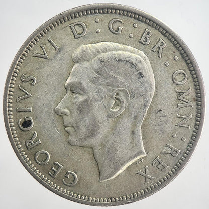 1945 George VI Half-Crown Silver Coin | Fine Collectable Grade | a6336