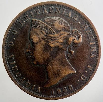 1866 Jersey 1/13th One-Thirteenth-Shilling Coin | Collectable Grade | a7482
