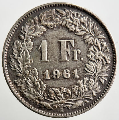 1961 Switzerland 1 One Franc Silver Coin | Very High Grade | a3264